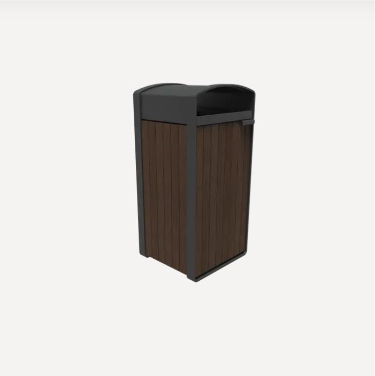 Mülleimer Storr Aluminium Bambus Holz